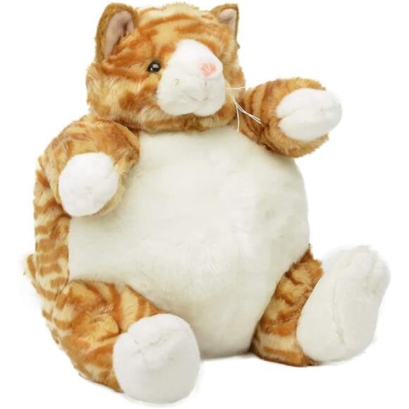 Unipak 9" Plumpee Orange Tabby Cat - Picture 1 of 2